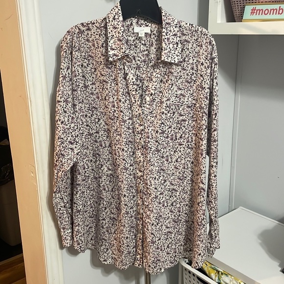 J. Jill Tops - J.Jill Floral Long Sleeve Top Size XL